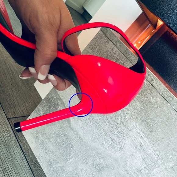 Yves Saint Laurent YSL “Amber” 85 Strappy Heels Sandals in Hot Pink - Picture 13 of 14